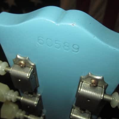 2016 Gibson Custom Shop ES-345 (1964 reissue) Frost Blue w/ Original Case and Certificate image 7