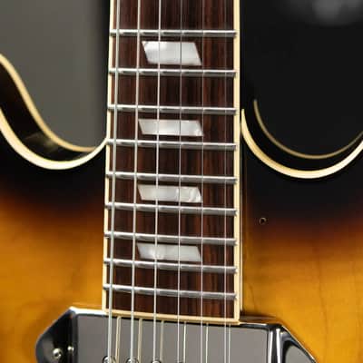 Epiphone Elitist 1965 Casino Hollow Body Electric Guitar - Vintage Sunburst with Hardshell Case - Used image 10