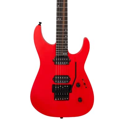 Jackson American Series Virtuoso Streaked Ebony Rocket Red w/softcase image 1