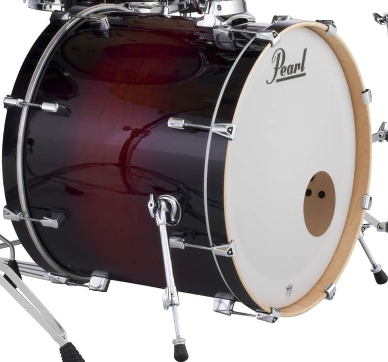 Pearl Decade Maple 22x18" Bass Drum Gloss Deep Redburst w/BB-300 Tom Bracket | NEW Authorized Dealer image 1