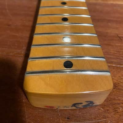 2012 Fender Strat Neck Maple Standard Stratocaster Tuners 9.5" Radius Med. Jumbo image 7