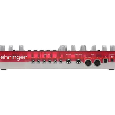 Behringer RD-6-SB Analog Drum Machine (Translucent Red) image 3