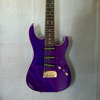 Tom Anderson Guitarworks Drop Top 7 String 2001 - Purple Sparkle 1 of 17 Built! image 11