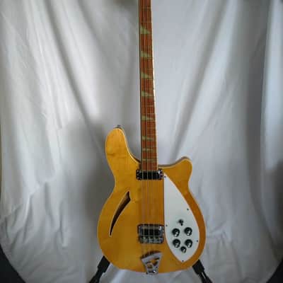 Rickenbacker 4005 WB 1974 - Maple with new black tolex vintage-style HC. image 1