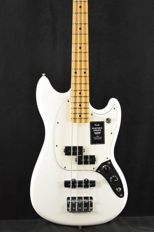 Fender Player II Mustang Bass PJ Polar White Maple Fingerboard image 1