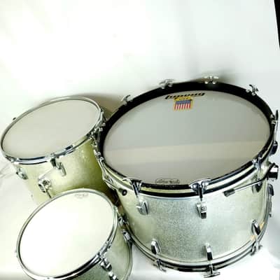 Ludwig 22,13,16"Silver Sparkle 60s"Super Classic"Drum Set Vintage'68 Natural Mpl image 5