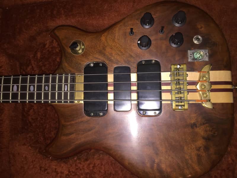 Alembic Short scale bass series 1 1979 Burl Walnut image 1