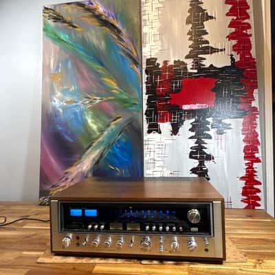 sansui 9090 db vintage stereo Integrated Amplifier receiver Silver Audiophile image 1