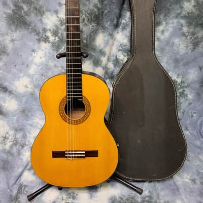 Vintage 1979 Hohner Classical HG-14 Guitar Natural  New Strings Original Soft Shell Case image 1