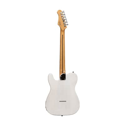 Stagg Vintage "T" Series Solid Body Electric Guitar - White - SET-PLUS WHB image 2