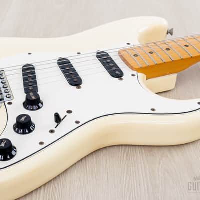 1984 Fender Stratocaster ‘72 Vintage Reissue ST72-55 Olympic White E-Serial, Japan MIJ Fujigen image 6