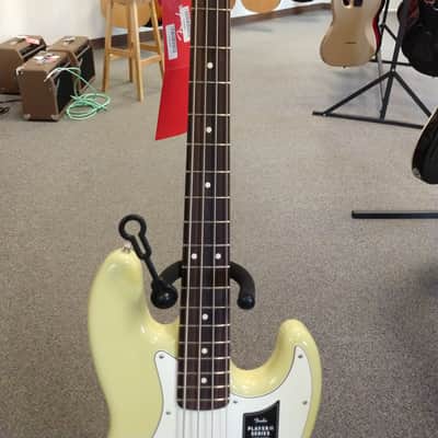 Mint Demo Fender Player II Jazz Bass Guitar - Hialeah Yellow with Rosewood Fingerboard image 3