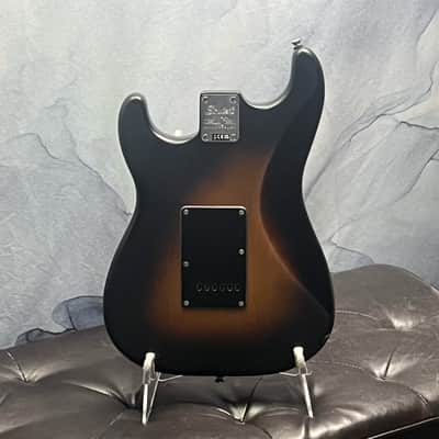 Squier 40th Anniversary Stratocaster Loaded Body Satin Sunburst with Anodized Black Pickguard image 2