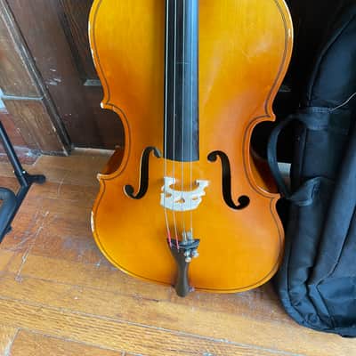 engelhardt 5534 3/4 cello with soft case image 2