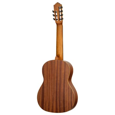 Ortega R133-7 Pro Solid Spruce Top Nato Neck Nylon 7-String Classical Acoustic Guitar w/Gig Bag image 7