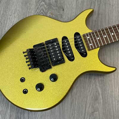 Hamer 1986 Steve Stevens SS1 Signature Gold Sparkle Electric Guitar image 1