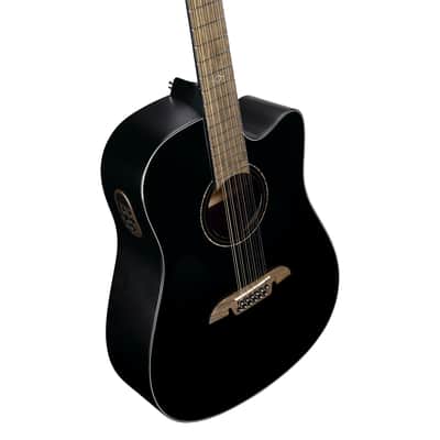 AD60ce 12-String Black Artist Dreadnought (NEW DEMO) image 8