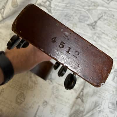Harwood Parlor Guitar Circa 1895 - 1915 Ser #4512 Solid Brazilian Rosewood Back & Sides Premium Taylor Hard Shell Case image 13