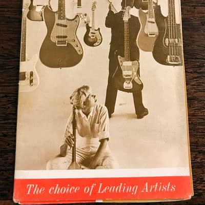 Original Vintage 1961 Fender Fold-Out Catalog image 1