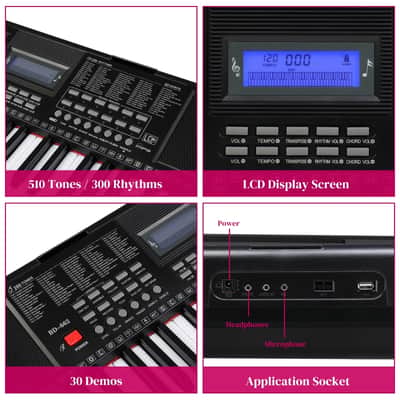Glarry GEP-105 61-Key Portable Electronic Piano Keyboard image 3