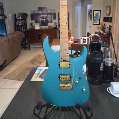 Charvel Angel Vivaldi Signature Pro-Mod DK24-6 Nova 2023 - Lucerne Aqua Firemist image 1