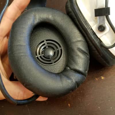 Pioneer SE-20A 8 Ohm Japan Stereo Over Ear Headphones 1970s - White thermoplastic image 7