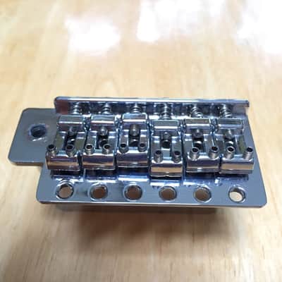 Vintage Solid-Copper Strat Style 6 Screw Synchronized Tremolo Bridge made by Tokai S.T.C. image 11