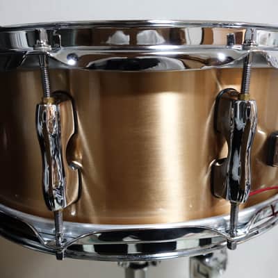 Sakae SDM1455PBJ 5.5x14" sand cast Phosphor bell Bronze Snare Drum image 5