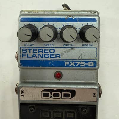 DOD Digitech FX75B Stereo Analog Flanger Rare Vintage Guitar Effect Pedal *READ* image 2