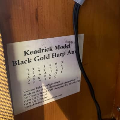 Kendrick CUSTOM ORDER 1x10”/1x12” Black Gold Harp Amp - Tweed image 8