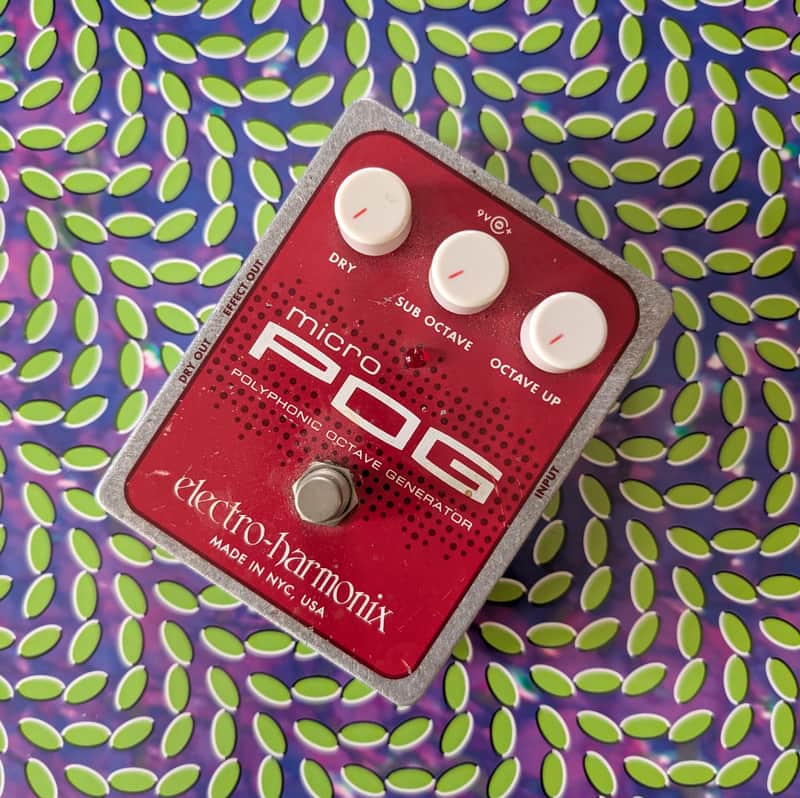Electro-Harmonix Micro POG Polyphonic Octave Generator 2007 - Present - Red / Gray image 1