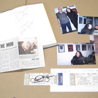 Tommy James Memorabilia Autograph Tickets Book Pics "Shondells" "Mony Mony" image 2