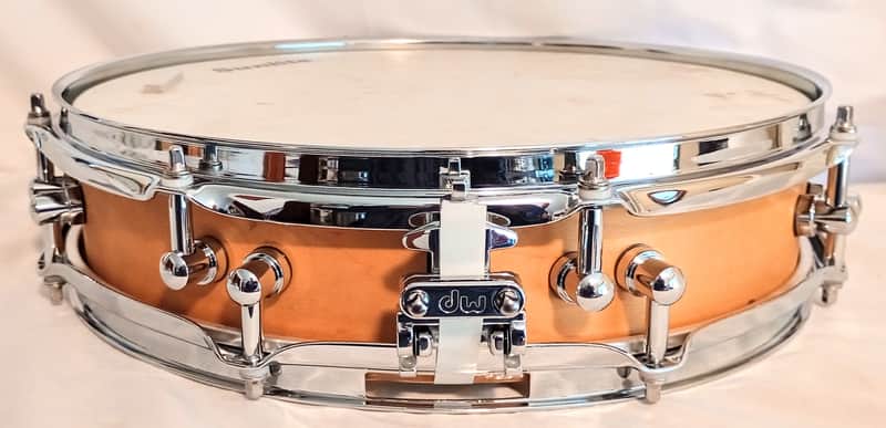 UNMARKED CUSTOM PICCOLO SNARE DRUM - NATURAL SATIN image 1