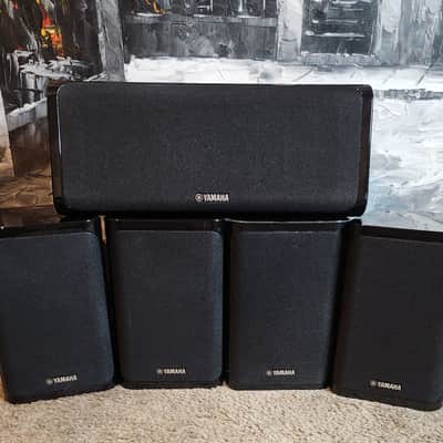 Yamaha Yamaha NS-840 compact, 2-way bookshelf satellite speakers 5 speakers 90s  - Piano black image 3