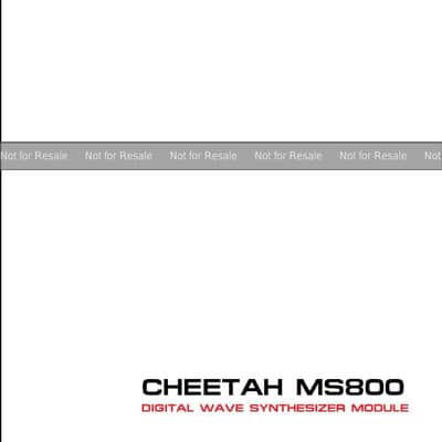 Cheetah MS800 Owners Manual image 1