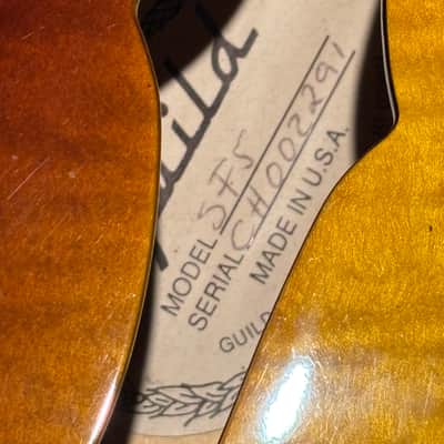 Guild Starfire V 1999 - Tobacco Sunburst image 3