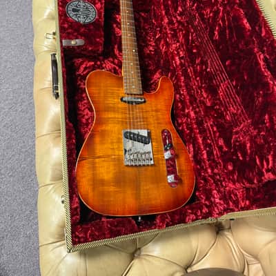 Fender American Select Carved Top Koa Telecaster 2012 - Sienna Edge Burst image 10