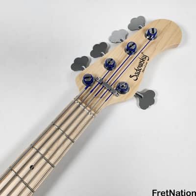 Sadowsky MetroLine Modern 5-String Single Cut Bass SML24SC5 24-Fret Black Satin 8.32lbs 2401-22 image 11