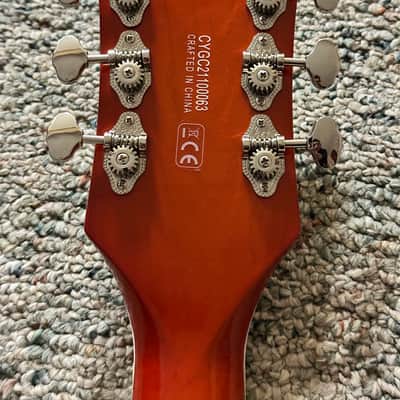 Gretsch G5427T Electromatic Hollow Body with Flame Maple Top 2021 - 2022 - Orange Stain image 7