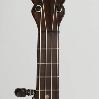 Bay State  Model 299 Piccolo Banjo,  c. 1895, black gig bag case. image 5
