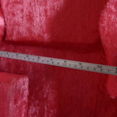 Case Only Vintage 1980s Roland G-808 or G-303 Electric Bass Guitar Synthesizer Case Red Fuzzy Line Rare image 12