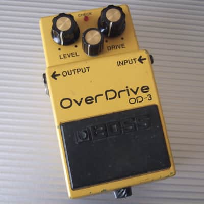 The First Month AUG 1997 Boss OD-3 OverDrive (Silver Label) 1997 - Present - Yellow