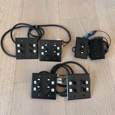 Neutrik D-Series 2024 - Black (XLR Wall Pass Throughs, Mogami Cables) image 1