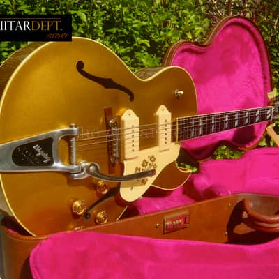 ♚SUBLIME♚ Vintage 1991 GIBSON ES-295 Hollowbody ♚ ALL GOLD ! ♚ P90's !♚ BIGSBY ♚175*335 image 24