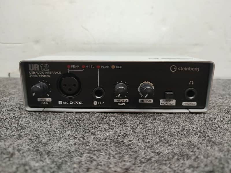 Steinberg UR12 USB 2.0 Audio Interface 2010s - Silver/Black image 1
