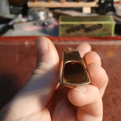 Otto Link Early Babbitt Super Tone Master 5* Metal Alto Mouthpiece - Gold Plated Brass image 5