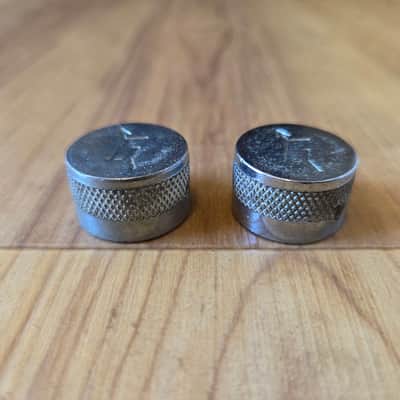 Set of Vintage 1960's Gretsch Chrome Guitar/Bass Control Knobs! image 2