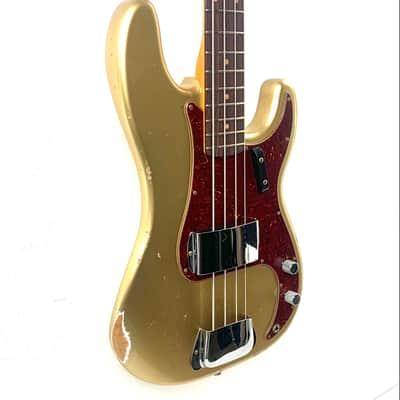 Fender Custom Shop LTD '62 Precision Bass Relic - Aged Aztec Gold image 6