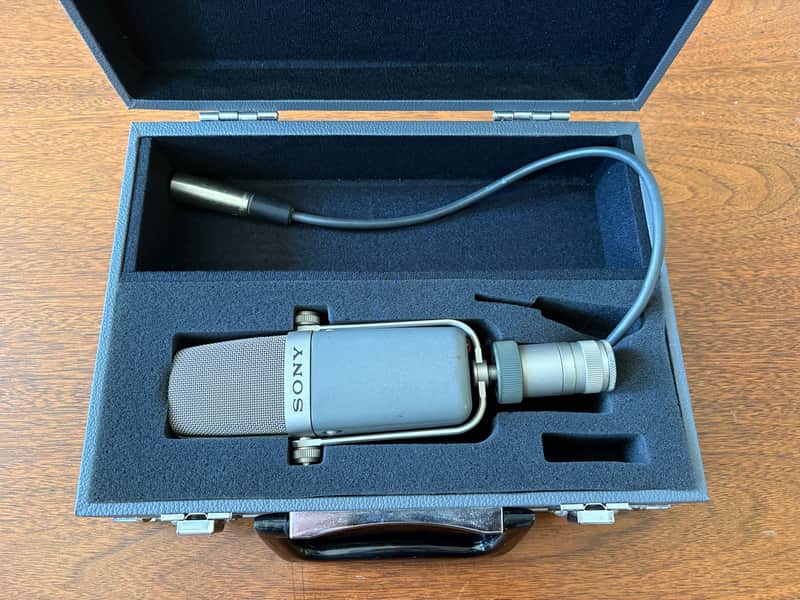 Sony C-38B Condenser Microphone 1970s - 1980s - Blue image 1