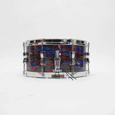 LUDWIG CLASSIC 14"x 6.5" PSYCHEDELIC RED SNARE DRUM 1970s - Psychedelic Red image 2